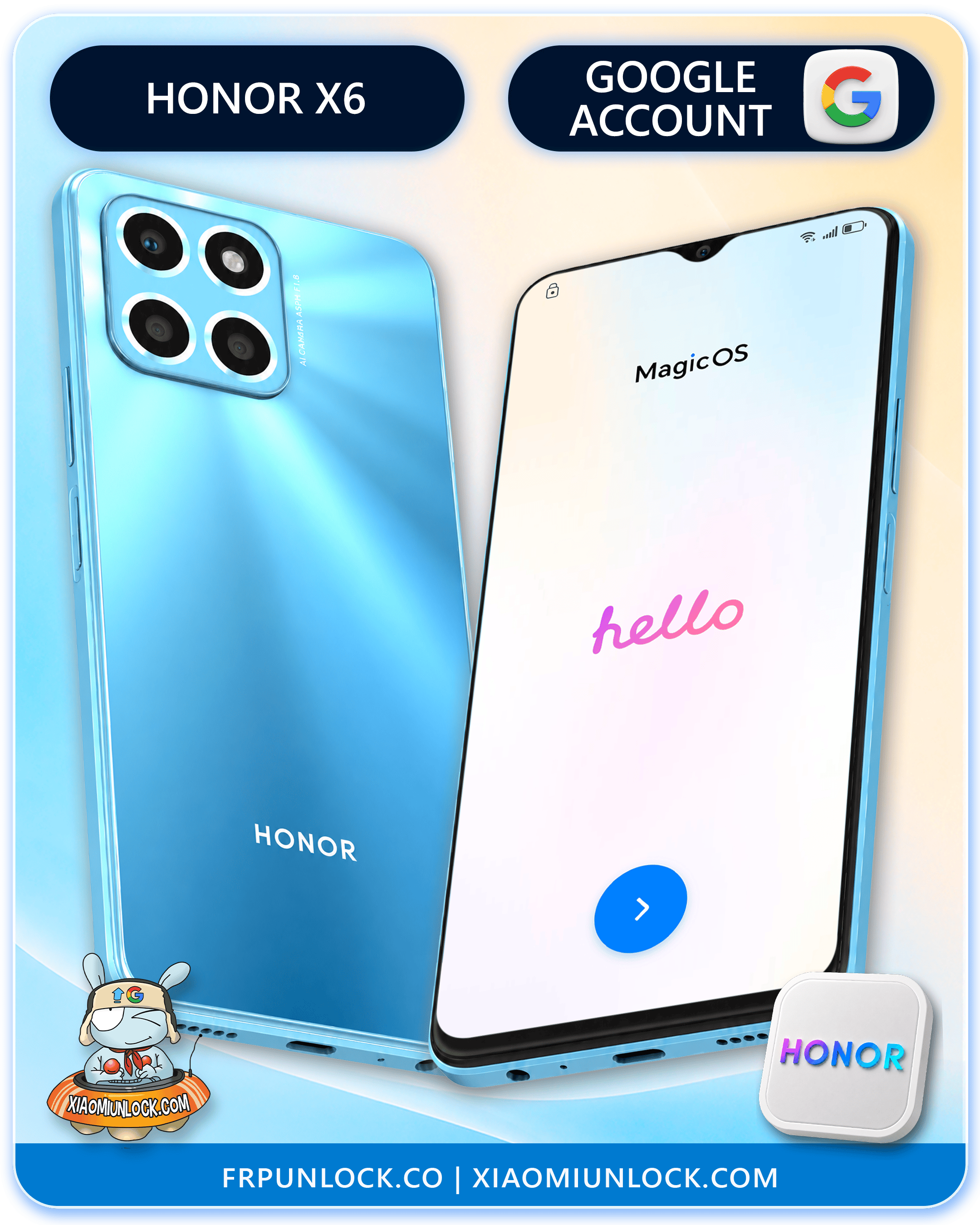 Eliminar Cuenta Google Honor X6